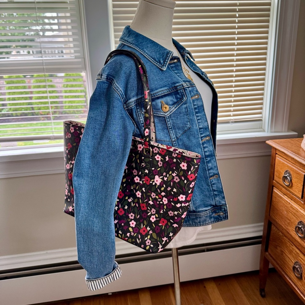 Kate Spade Laurel Way Boho Floral Medium Dally Bag EUC - Picture 14 of 14